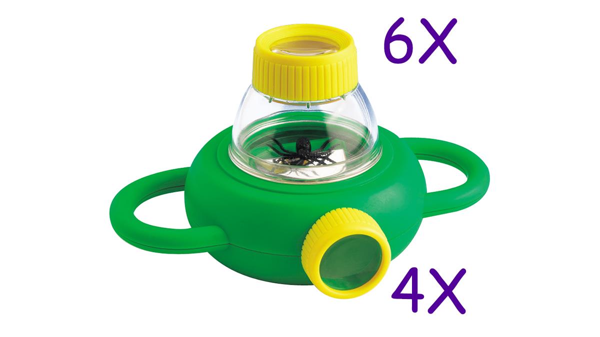 Набор для исследований Edu-Toys Контейнер для насекомых с увеличительными стеклами с 4х и 6-кратным увеличением (BL010)