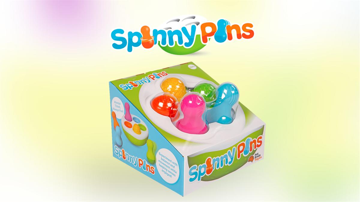 Сортер-балансир Fat Brain Toys Spinny Pins Неваляшки (F248ML)