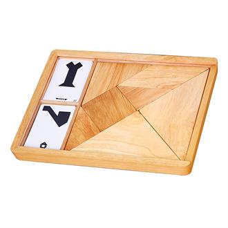 Гра-головоломка Viga Toys Дерев'яний танграм 7 ел. (56301)