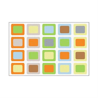 Килим для дитячої University Кольорові квадрати 1,83 x 2,74 м (CDC4612)