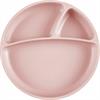 Секційна тарілка Minikoioi Portions 19 см на присоску силіконова рожевий (101050002)