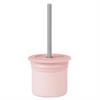 Силіконова чашка Minikoioi Sip+Snack 180 мл з трубочкою рожевий, сірий (101100108)
