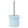 Силіконова чашка Minikoioi Sip+Snack 180 мл з трубочкою блакитний, сірий (101100109)