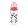 Пляшечка температурна пластикова NUK Disney Mickey з силіконовою соскою розмір 2 отвір М 300 мл червоний (10216294)
