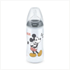 Бутылочка температурная пластиковая NUK Disney Mickey с силиконовой соской размер 2 отверстие М 300 мл серый (10216295)
