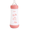 Пляшечка пластикова Chicco Perfect 5 соска силіконова 300 мл від 4 міс. швидкий потік рожевий (20235.11.40)