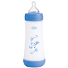 Пляшечка пластикова Chicco Perfect 5 соска силіконова 300 мл від 4 міс. швидкий потік блакитний (20235.21.40)