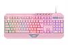Ігрова клавіатура 2E Gaming KG315 RGB USB Ukr рожевий (2E-KG315UPK)