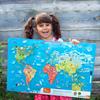 Магнитный пазл Viga Toys Карта мира с маркерной доской на английском (44508EN)