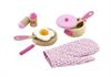 Детский кухонный набор Viga Toys Игрушечная посуда из дерева розовый (50116)
