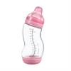 Скляна антиколікова пляшечка Difrax S-bottle Wide із силіконовою соскою 310 мл рожевий (737FE Pink)