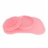 Набір Twistshake Килимок і тарілка на присоску із силіконовою кришкою 6m+ рожевий (78129)