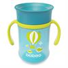 Чашка-непроливайка Baboo Транспорт 360° от 6 мес. 300 мл зеленый (8-135)
