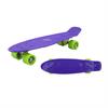 Детский скейт GO Travel фиолетовый с зелеными колесами 56 см (LS-P2206PGS)
