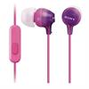 Наушники Sony MDR-EX15AP In-ear Mic фиолетовый (MDREX15APV.CE7)