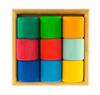 Деревянные блоки Nic Разноцветные цилиндры (NIC523347)