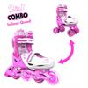 Роликовые коньки Neon Combo Skates LED размер 30-33 розовый (NT09P4)