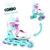 Роликовые коньки Neon Combo Skates LED размер 30-33 бирюзовый (NT09T4)