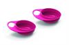 Набір дитячих тарілок Nuvita Easy Eating 2 шт. глибокі рожевий (NV8431Pink)