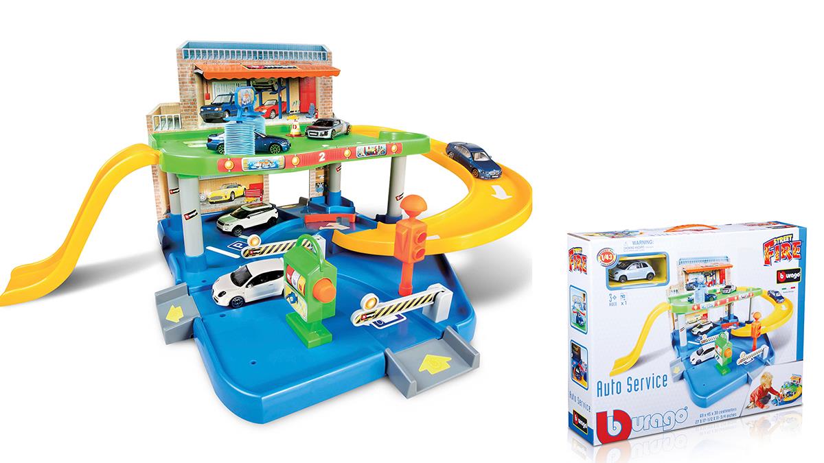 Іграшковий гараж Bburago 2 рівня, 1 машинка 1:43 (18-30039)