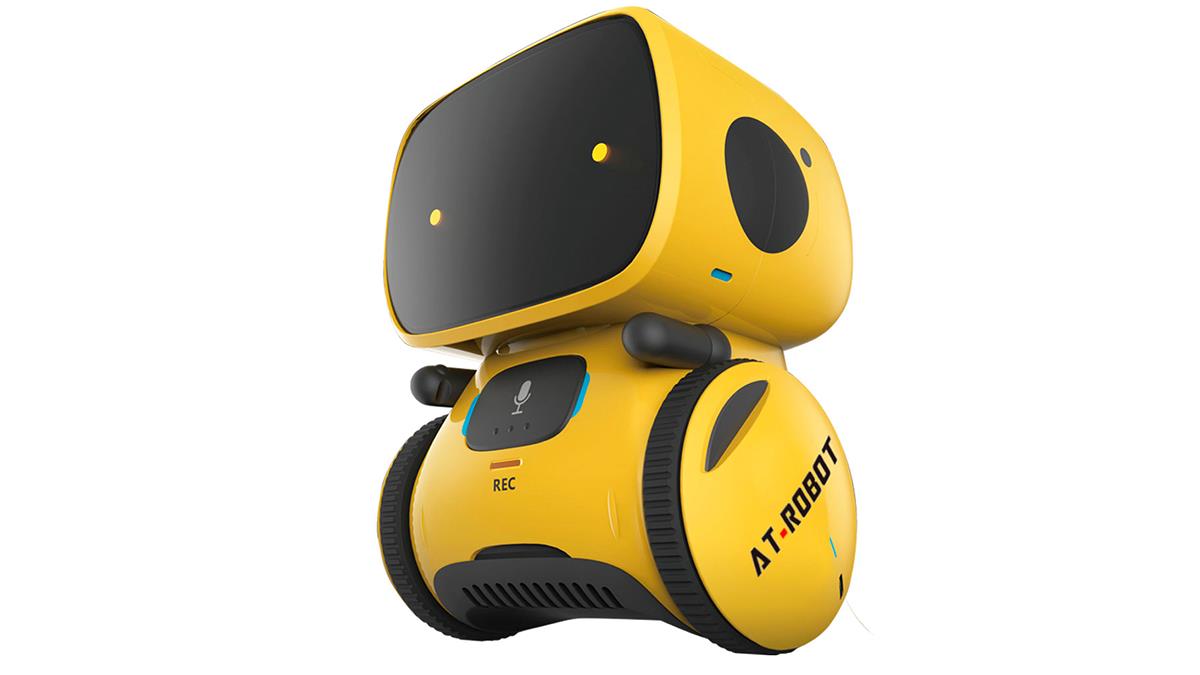 Интерактивный робот с голосовым управлением – AT-ROBOT (жёлтый)