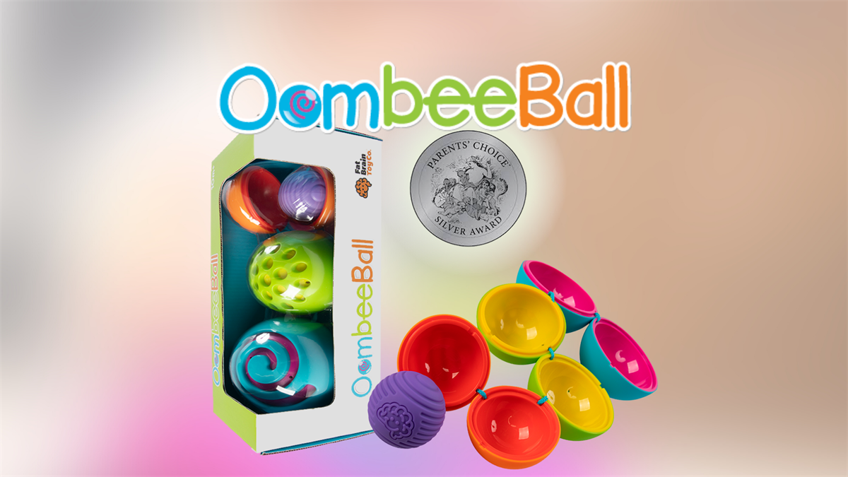 Іграшка-сортер сенсорна Сфери Омбі Fat Brain Toys Oombee Ball   (F230ML)