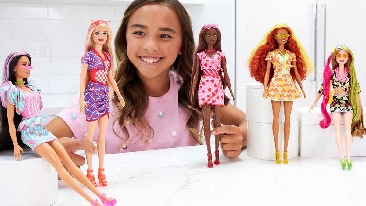 Кукла-сюрприз Barbie Color reveal Фруктовый сюрприз (HJX49)