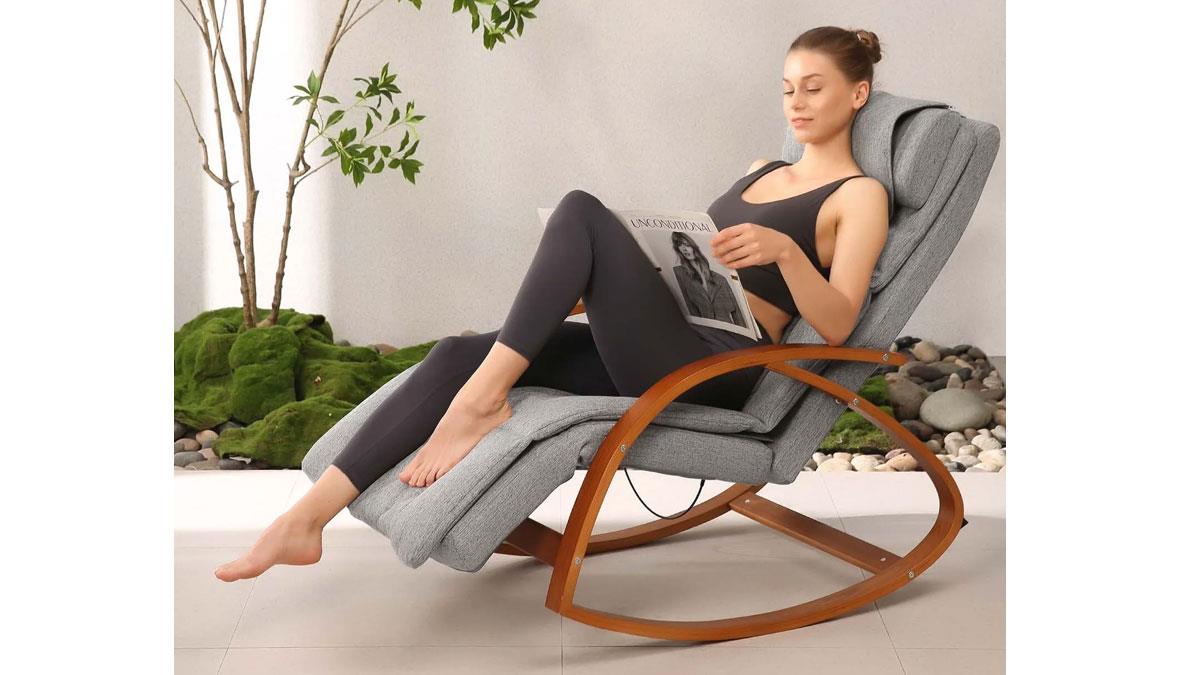 Масажне крісло-гойдалка Naipo з підігрівом і вібрацією Rocking Chair (MGC-2300P)