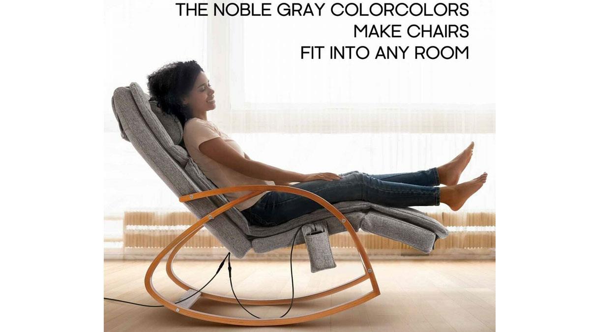 Масажне крісло-гойдалка Naipo з підігрівом і вібрацією Rocking Chair (MGC-2300P)