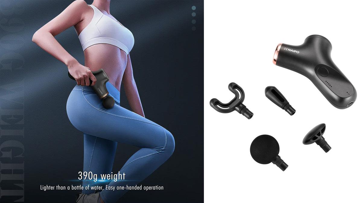 Массажер для тела Naipo перкуссионный ручной new Mini Massage Gun (NP-MG01)