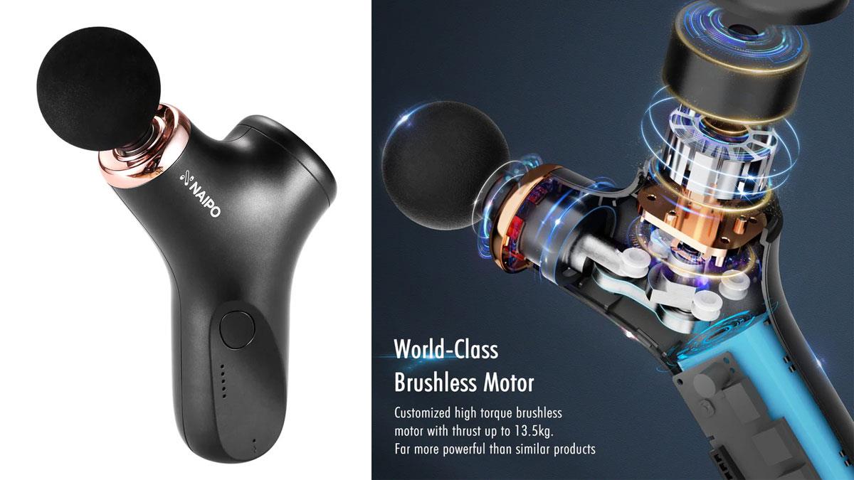 Массажер для тела Naipo перкуссионный ручной new Mini Massage Gun (NP-MG01)