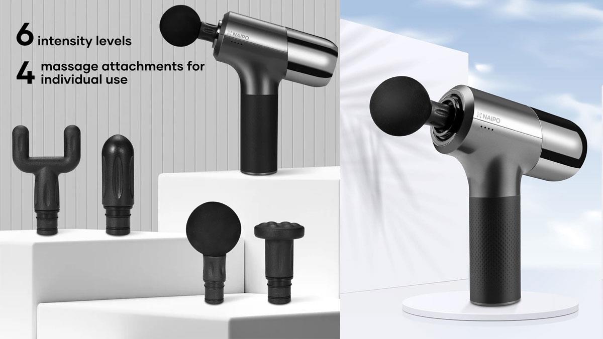 Масажер для тіла Naipo перкусійний ручний Massage Gun (NP-MG02)