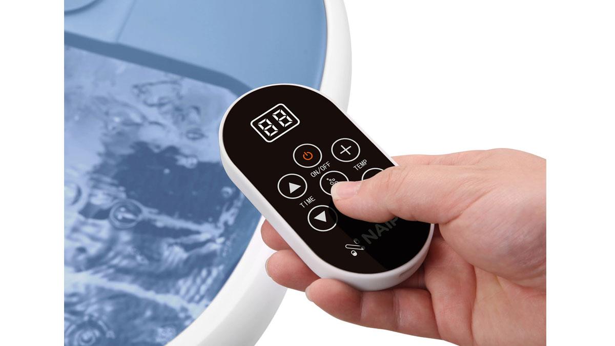 Гідромасажер для ніг Naipo нагріванням і спа блакитний, білий (NPFT-SPA02 BLUE)