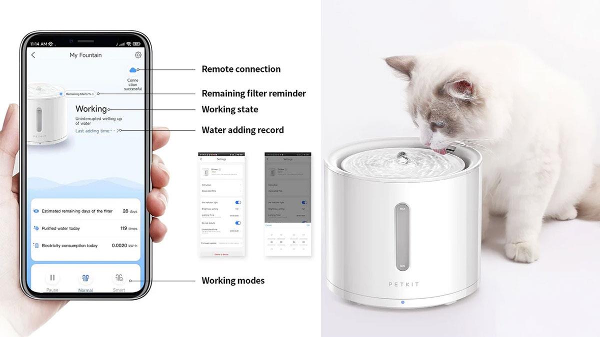 Поїлка-фонтан Petkit Eversweet Solo 2 Smart Pet Drinking Fountain білий (P4114)
