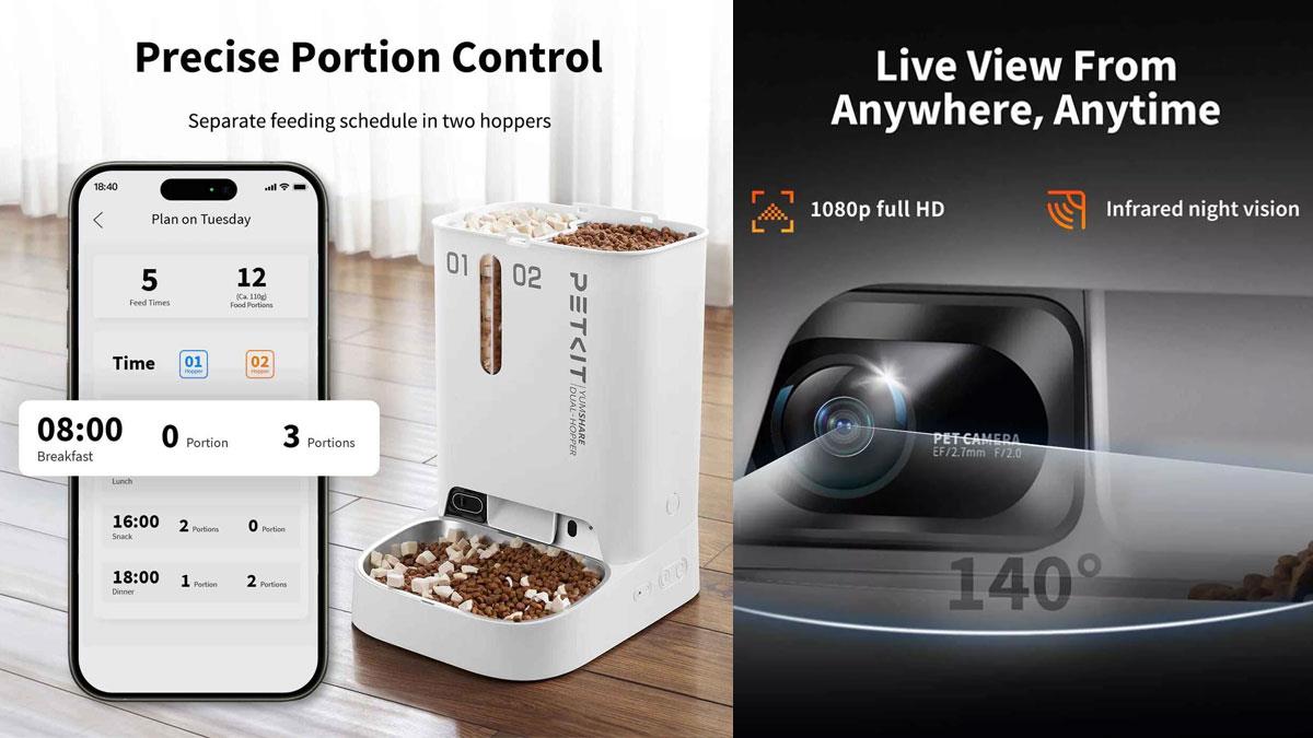 Автогодівниця Petkit Yumshare Dual-Hopper з камерою (P591)