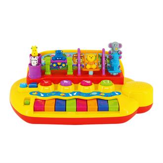 Музична іграшка Kiddi Smart Піаніно Звірята на гойдалці українською (063412)