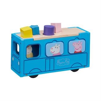 Дерев'яний ігровий набір Pepper Pig Шкільний автобус Пеппи (07222)