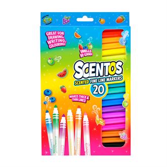 Набір ароматних маркерів для малювання Scentos Тонка лінія 20 кольорів (20435)