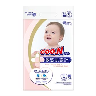 Підгузки Goo.N Plus для дітей 6-11 кг М на липучках 56 шт. (21000628)