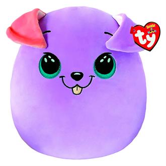 М'яка іграшка-подушка TY Squish a Boos Фіолетовий пес Бітсі 20 см (39225)