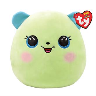 Мягкая игрушка-подушка TY Squish a Boos Зеленый мишка Клевер 20 см (39227)