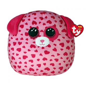 М'яка іграшка-подушка TY Squish a Boos Рожевий пес Тікл 20 см (39304)