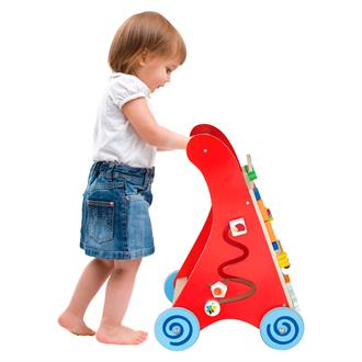Дитячі ходунки-каталка Viga Toys з бізібордом (50950)
