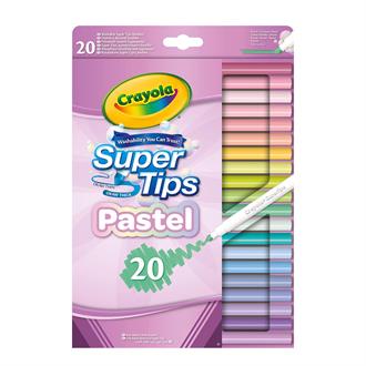 Набор фломастеров Crayola Pastel Supertips Washable пастельные 20 цветов (58-7517)