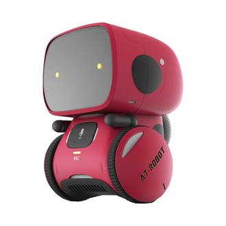 Інтерактивний робот із голосовим управлінням AT-Robot червоного кольору, озвучений українською