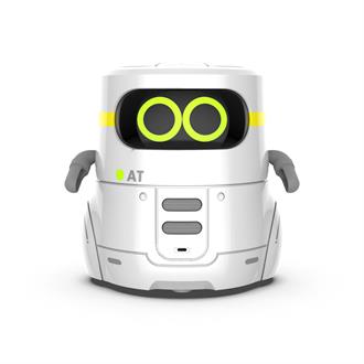 Розумний робот із сенсорним керуванням та навчальними картками AT-Robot 2 білого кольору, озвучений українською (AT002-01-UKR)