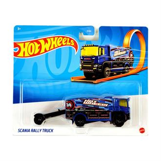 Грузовик-трейлер Hot Wheels Track Stars Scania rally truck синий (BFM60-HFC97)