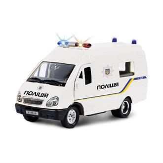 Автомодель Technopark Газель поліція зі світлом та звуком українською