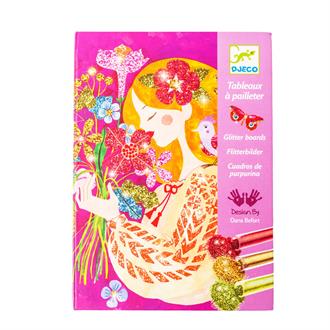 Набор для рисования блестками Djeco Цветы (DJ09508)