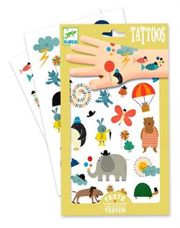 Набір для творчості Djeco Наклейки для тіла Смішні маленькі картинки (DJ09579)